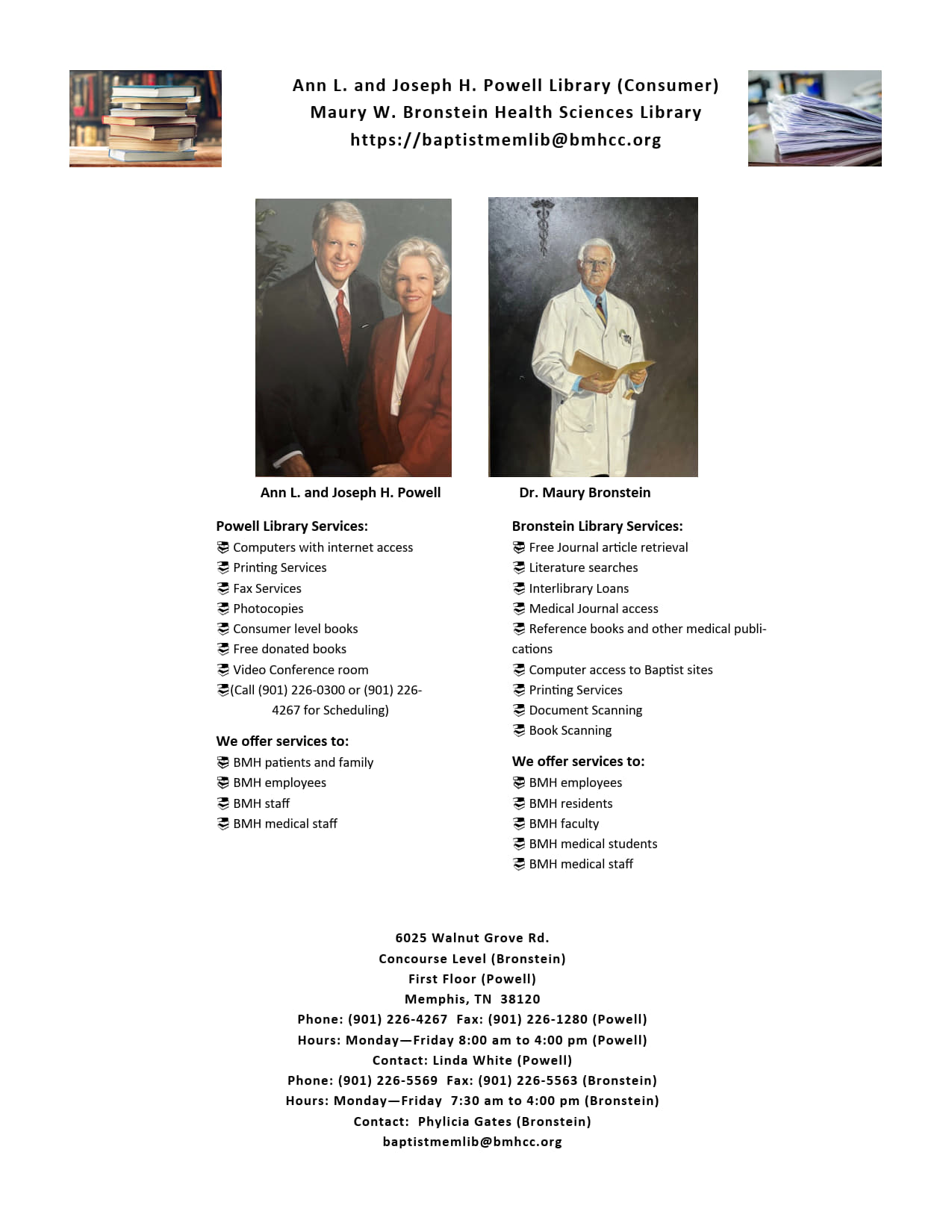 Baptist Memorial Hospital Bronstein and Powell Library